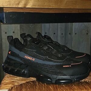 Mens black steel toe work  shoes. EU size 46 fits like men's 11.5 no returns